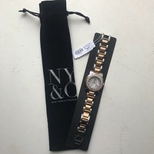 New York and Company two-tone watch